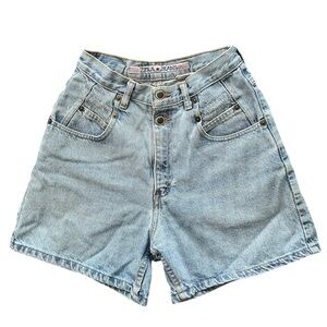 Zena Women's Light Blue High Waisted Jean Shorts